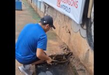 2 Concerned Citizens in Rizal Clean Clogged Canal on Their Own
