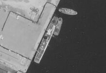 Damaged Chinese coast guard ship now under repair at Hainan, satellite images show