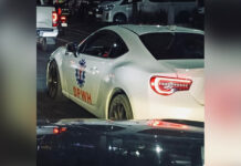 Sports car with DPWH logo spotted on Quezon Ave.