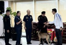 Viral Police Dog Kobe Receives Dog Food Donations from NAPOLCOM