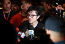 Kiko Barzaga, Protesters Call for Bongbong Marcos’ Resignation at Forbes Park Rally