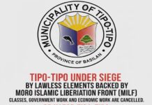 Classes & Government Offices in Tipo-Tipo Suspended After MILF Attack