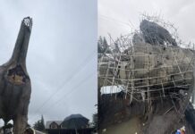 Campuestohan Highland Resort in Negros: Statues, Life-Size Dinosaurs Collapse Due to Typhoon Tino