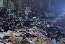 Underwear Warehouse in Pasig Catches Fire