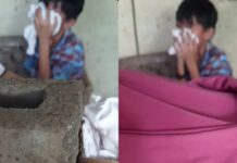 Student Receives Hollowblock & Blouse at School Christmas Party