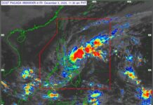 PAGASA Reports Tropical Depression Wilma Moving Toward Eastern Visayas