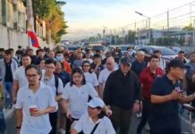 DPWH & DOTr Top Officials Walk Along EDSA to Inspect Sidewalks