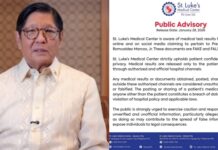 St. Luke’s Hospital Releases Statement on Alleged Marcos Jr. Medical Test Results
