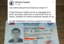 Netizen Faces Backlash After Asking P500 to Return Found Driver’s License