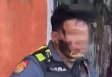 Police Officer’s Face Smeared w/ Soot by Devotees During Sinulog Festival