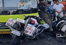 HPG Officer Dies in Tragic Highway Crash After Bus Suddenly Swerves in Cebu