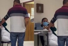 Netizens React to Nurse Sitting While Patient Stands
