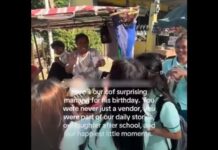 Senior High School Students Surprise Their Favorite Buko Juice Vendor w/ Birthday Cake