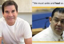 Edu Manzano Reacts To Martin Romualdez’s “Unite, heal as a nation”
