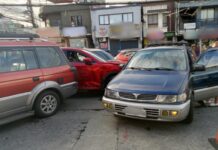 7 Vehicles Collide at Gasoline Station in Batasan Hills
