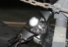 Motorcycle Rider Injured After Crashing Into Parked Truck, Causes Trouble During Rescue