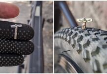 Cyclist Shares Crucifix That Pierced His Bicycle Tire