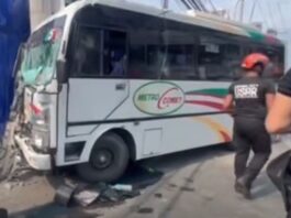 Modern Jeepney Crashes Into Traffic Light Post in Cubao, 22 Injured