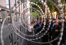 Philippine law enforcement agents gather outside Senate building, official says