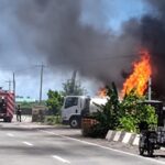 Gas Station Along Highway in Aurora Catches Fire