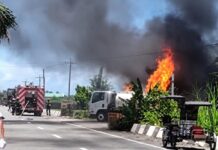 Gas Station Along Highway in Aurora Catches Fire