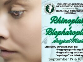 Batangas Public Hospital Offers Free Rhinoplasty and Eyelid Surgery