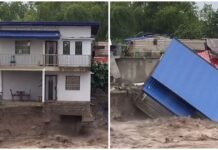 House in Lubao, Pampanga Collapses & Swept Away by Strong Floodwaters