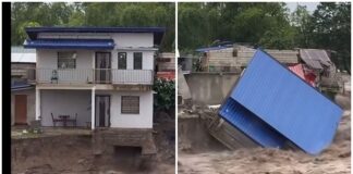 House in Lubao, Pampanga Collapses & Swept Away by Strong Floodwaters