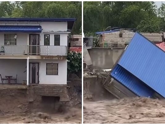 House in Lubao, Pampanga Collapses & Swept Away by Strong Floodwaters