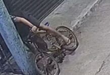 Bicycle Rider Caught on CCTV Stealing Water Meter in Caloocan