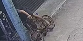 Bicycle Rider Caught on CCTV Stealing Water Meter in Caloocan