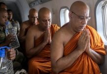 Buddhist Monks Take to the Skies as Sri Lanka Battles Severe Drought