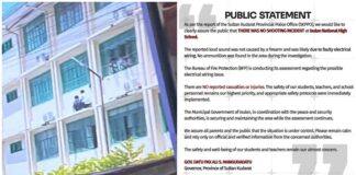 Governor Says No Shooting Incident Happened at Isulan National High School