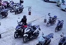 Man Caught on CCTV Stealing Helmet From Parked Motorcycle in Puerto Princesa