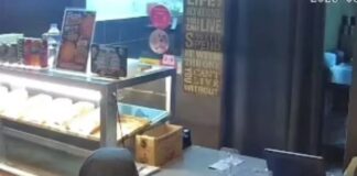 Man Caught on CCTV Taking Tip Box From Pizza Parlor in Antipolo