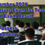 LET Exam Result September 2026 – S-T Passers (Elementary)