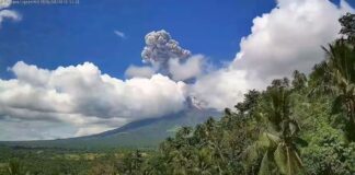 Mayon Volcano Spews Ash After Eruption; Over 700 Families Evacuated in Albay