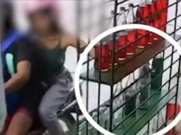 Motorcycle-Riding Pair Caught Stealing Bottled Fuel From Roadside Store in Pangasinan