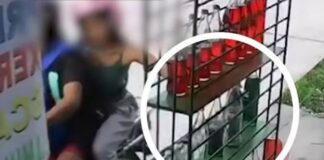 Motorcycle-Riding Pair Caught Stealing Bottled Fuel From Roadside Store in Pangasinan